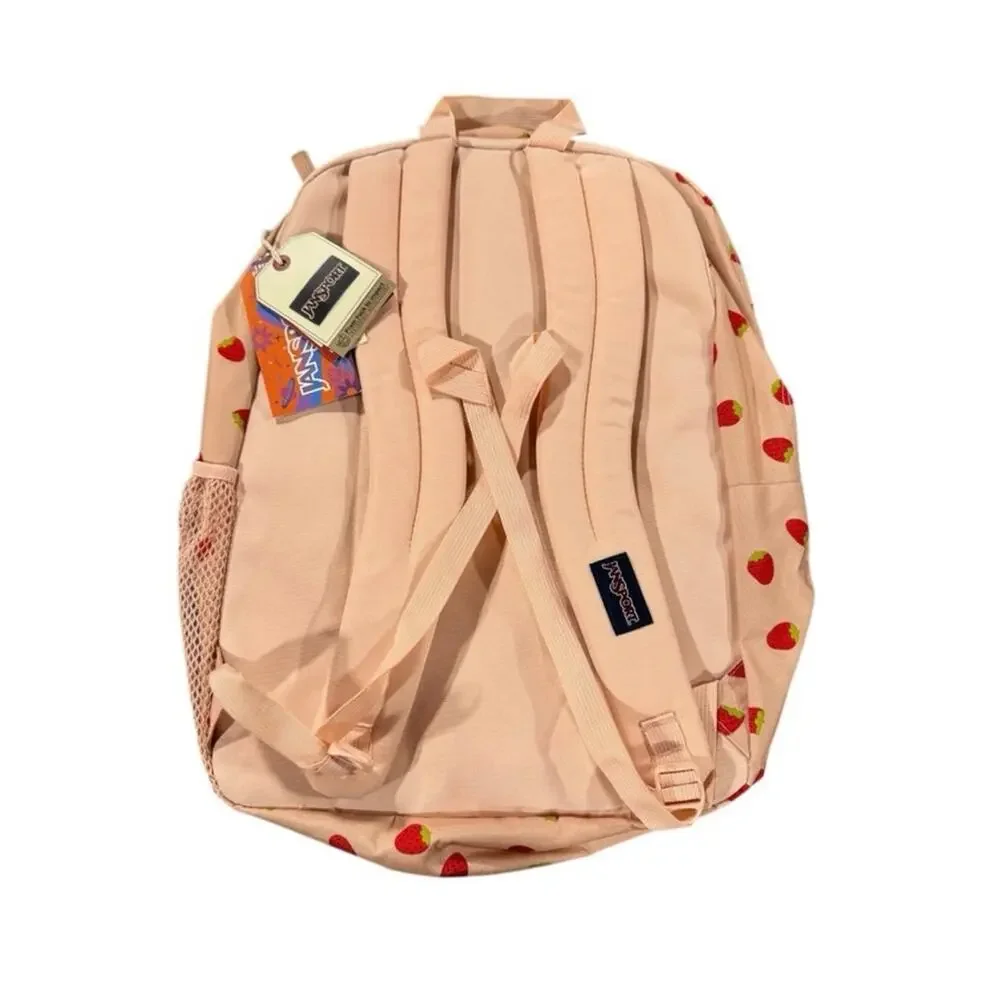 JanSport Big Student backpack in Strawberry Shower -NWT! - Picture 3 of 8